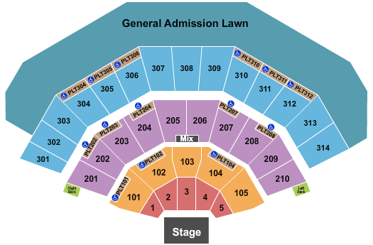 American Family Insurance Amphitheater Summerfest Seating Chart