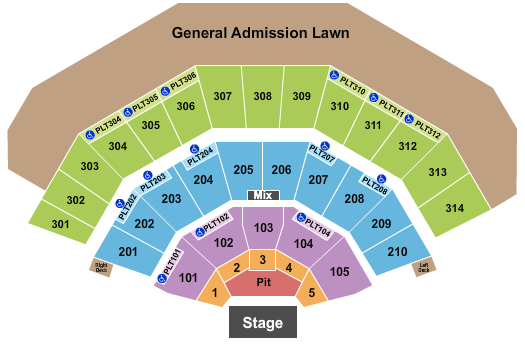 American Family Insurance Amphitheater Summerfest Seating Chart